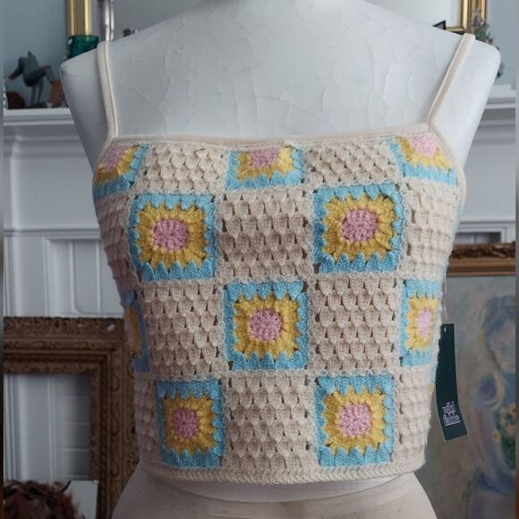 NWT Wild fable Crochet Crop Top Size S - Picture 1 of 8